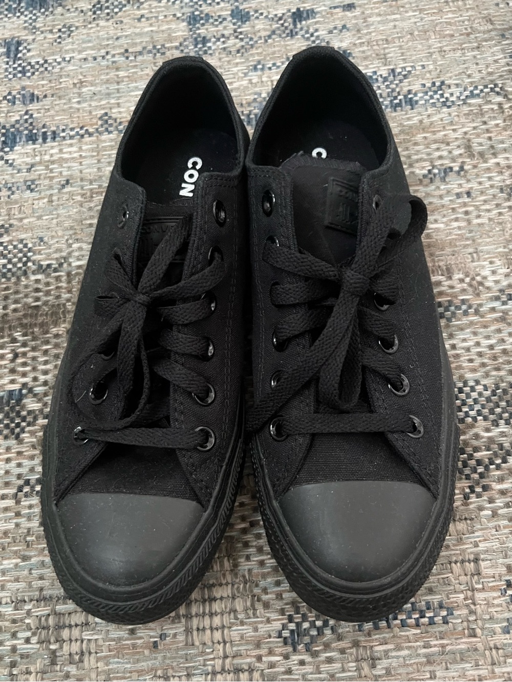Converse Black Low-Top Canvas Sneakers